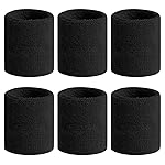 BEACE Sweatbands Sports Wristband for Men & Women - Moisture Wicking Athletic Cotton Terry Cloth Sweatband for Tennis, Basketball, Running, Gym, Working Out