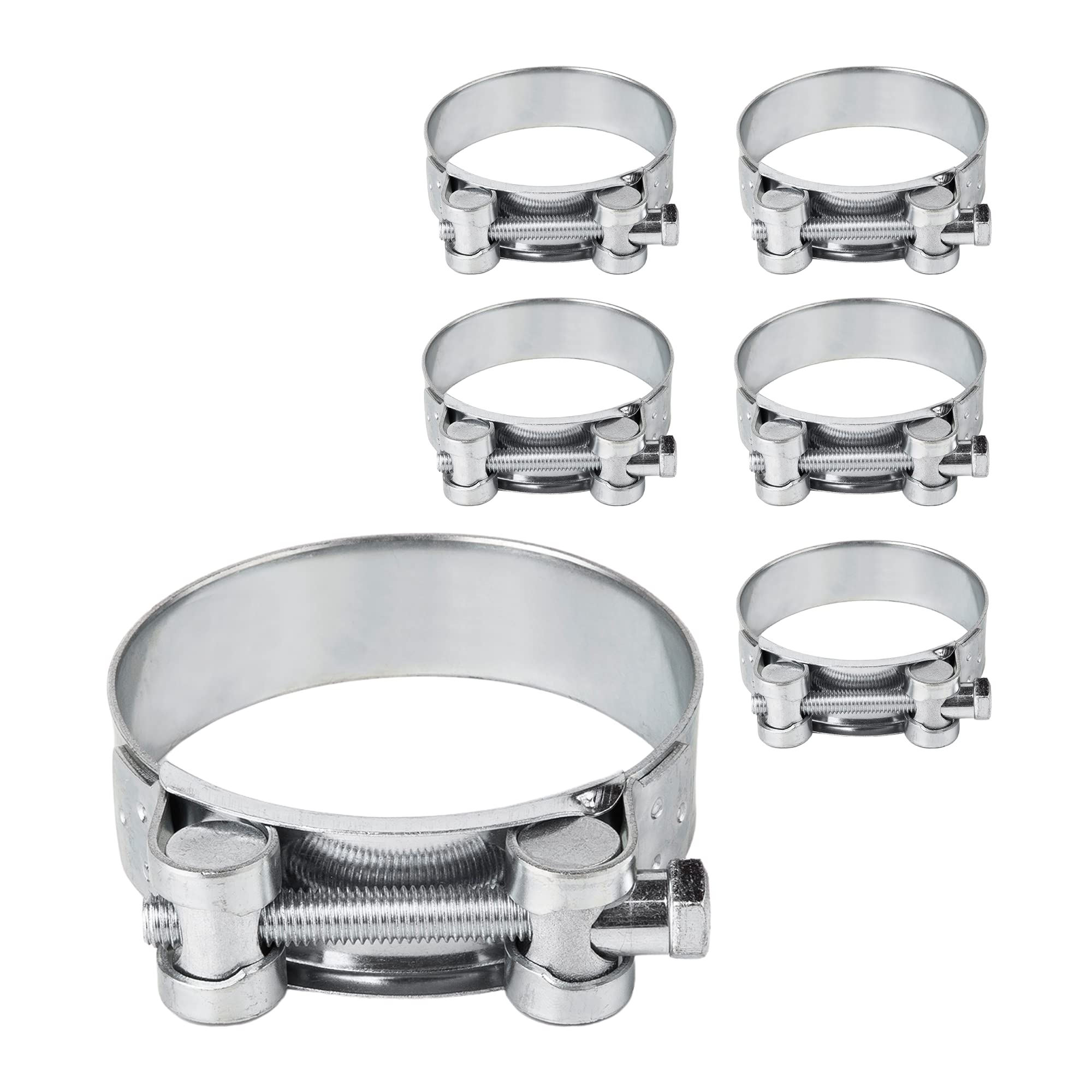 MroMax 30 Fascette Stringitubo A Molla In Acciaio Al Manganese 65Mn, ID 12mm, Per Tubi Flessibili In Silicone, Aria, Acqua - 2