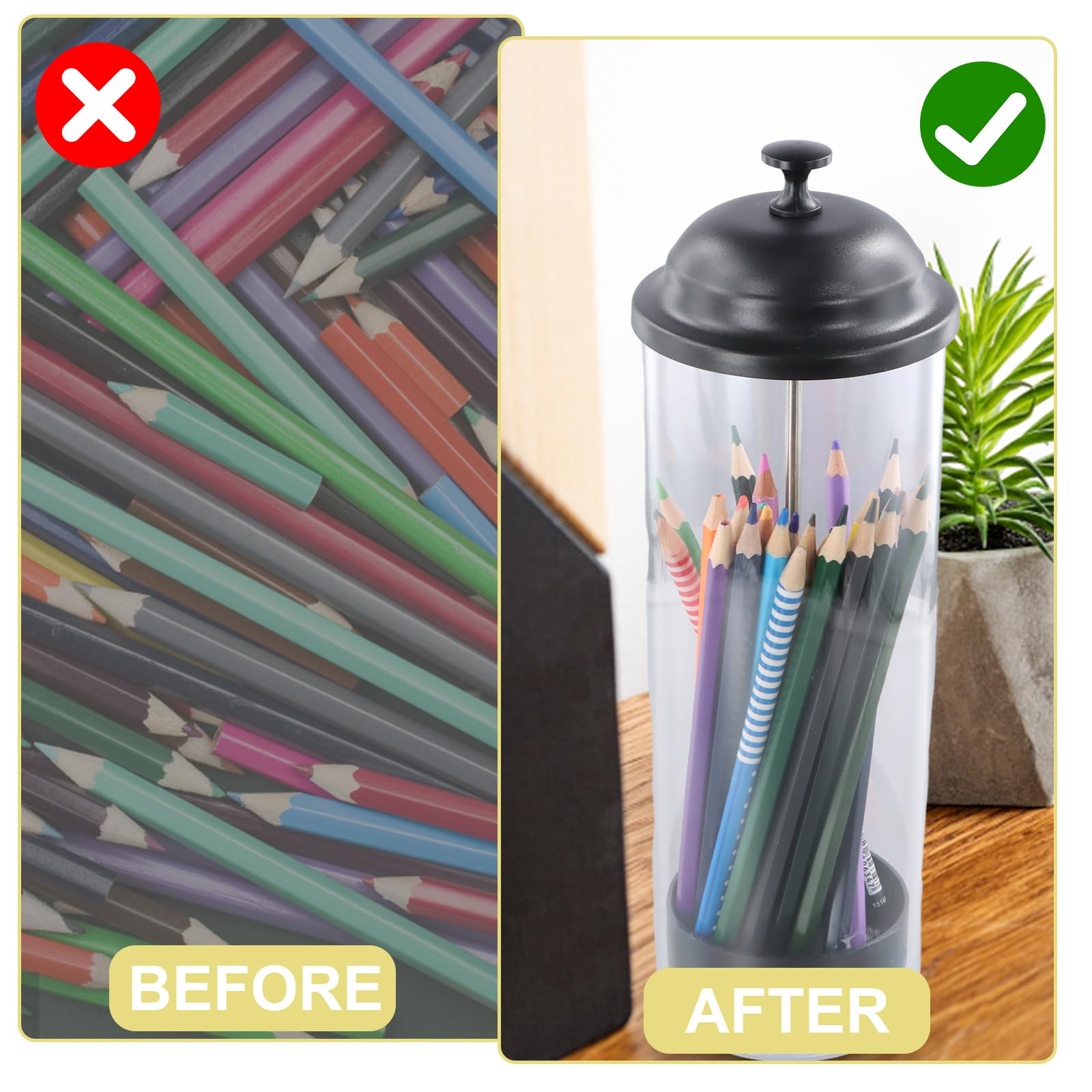 Distributeur De Pailles Vintage Dewocke - Rangement Pratique Et Style Rétro Pour Bar Ou Cuisine