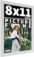 Vista 107 de Poster Palooza Marco de fotos de madera de pino macizo blanco de 18 x 8 Acrílico UV, respaldo de tablero de espuma y accesorios para colgar