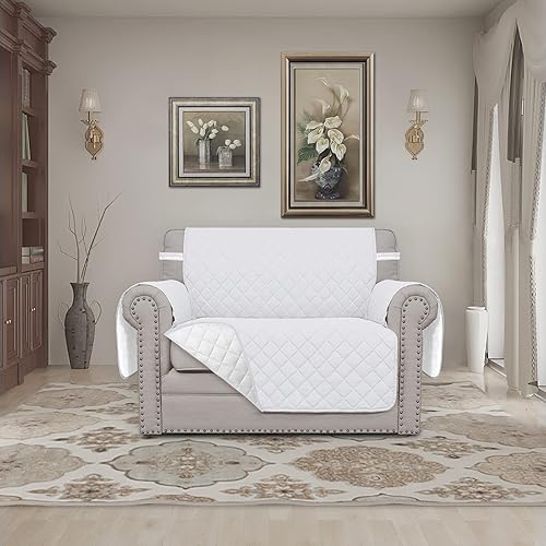 Miniatura 1034 de Easy-Going - Funda reversible para sofá, resistente al agua, con varillas de espuma y correas elásticas, protector de muebles para mascotas y perros