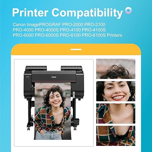 Miniatura 9 de PFI 1700 - Cartucho de tinta compatible con pigmentos de repuesto para Canon PFI-1700PC 0779C001AA imagePROGRAF PRO-2000 PRO-4000 PRO-4000S