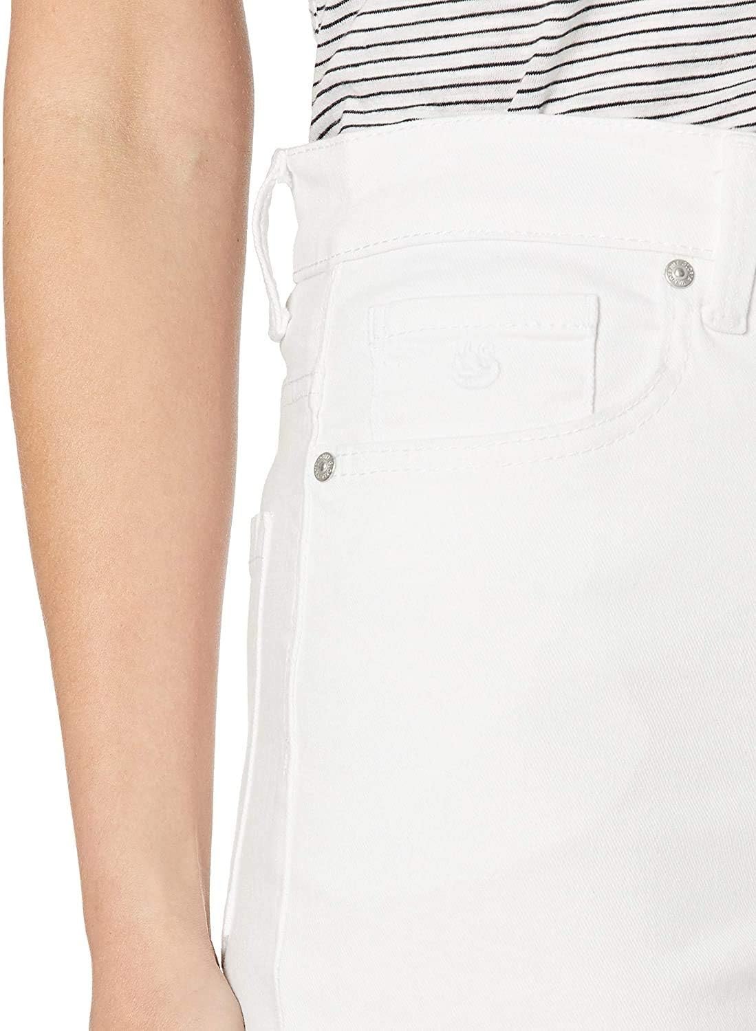 Gloria Vanderbilt Women's Plus Size Classic Amanda High Rise Tapered Jean 8 Crystal White