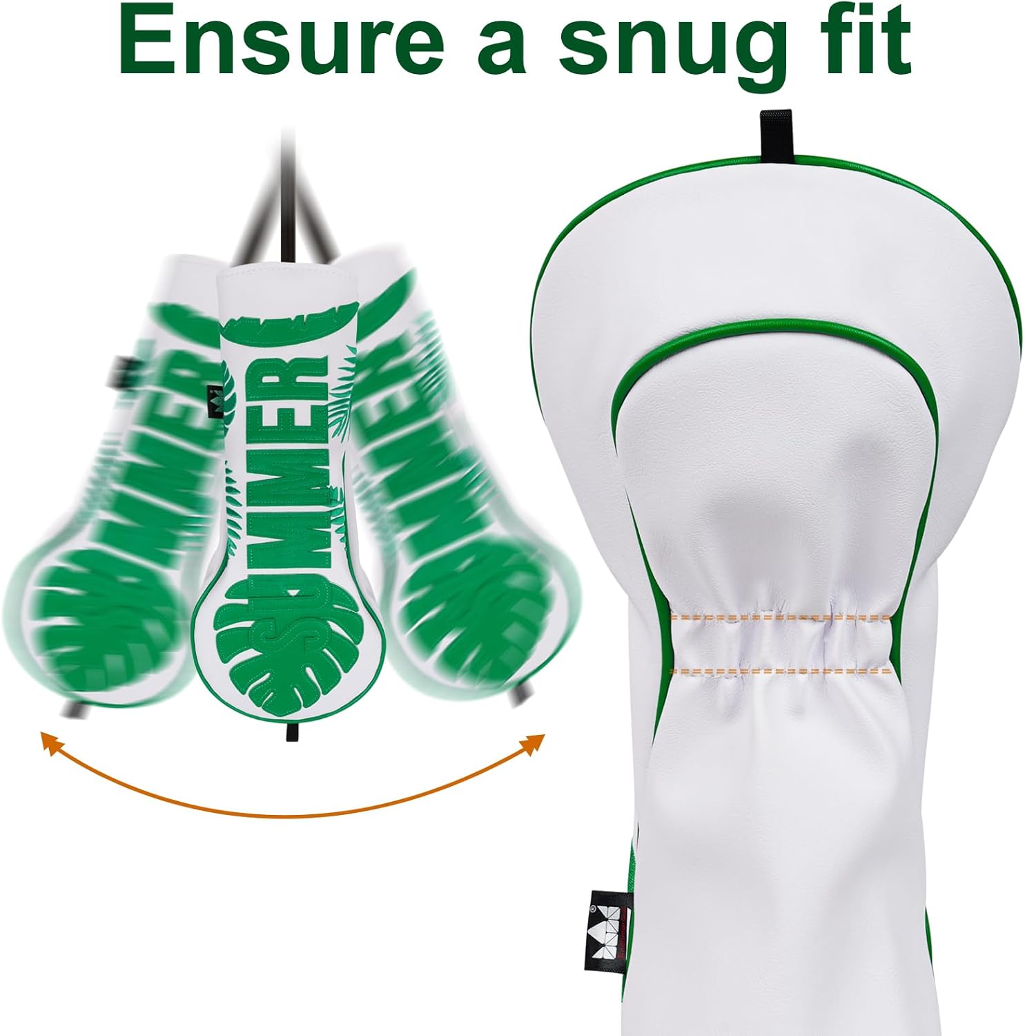 Craftsman ゴルフクラブカバー サマードライバーヘッドカバー ゴルフヘッドカバー レザードライバーヘッドカバー 男女兼用 3