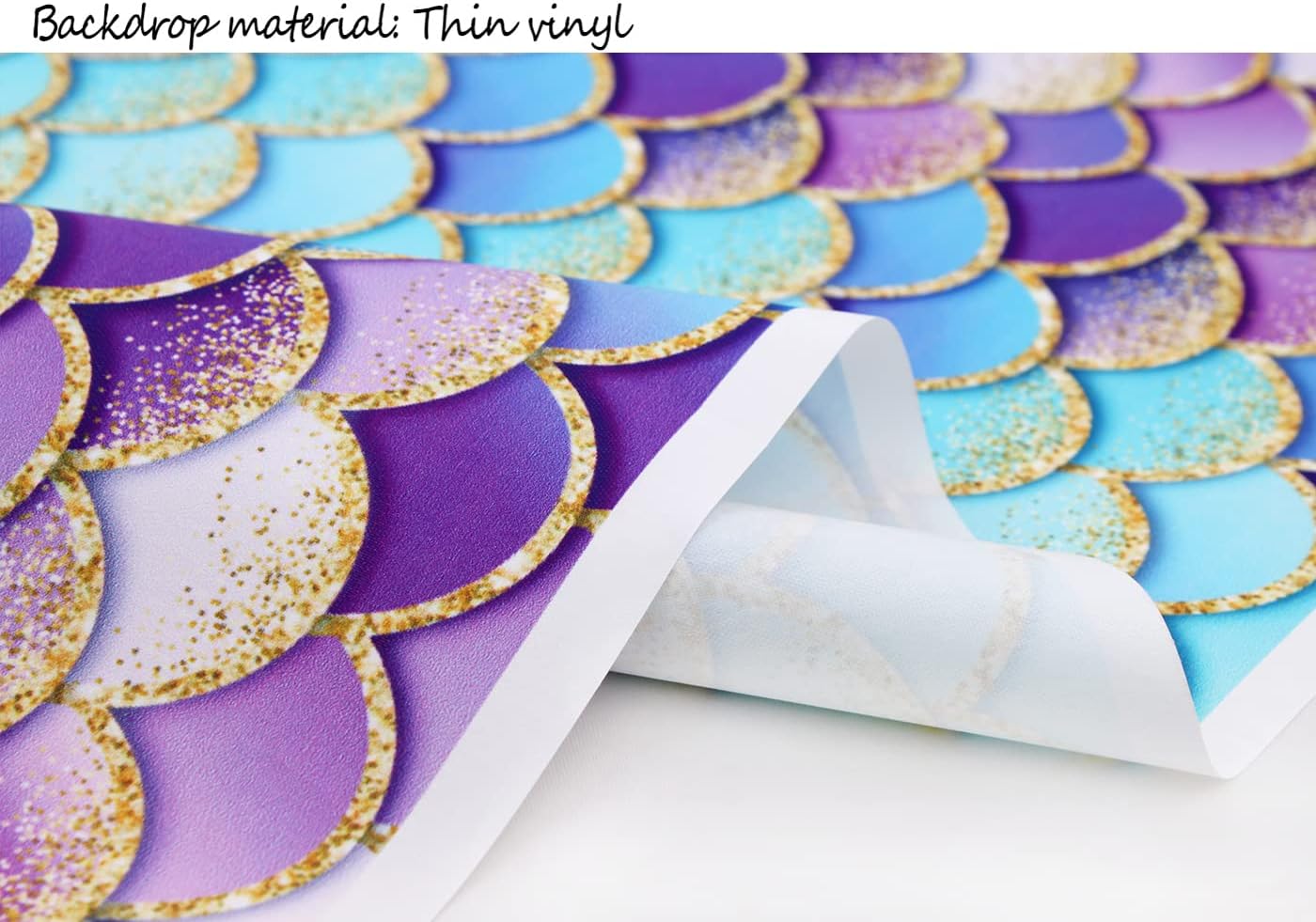 Buу 1 gеt 1 CapiSco 7X5FT Mermaid Princess Backdrop Glitter Mermaid Scales Photography Background Themed Party Decoration Banner Baby Girl Party Photo Booth YouTube Backdrop SCO43