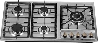 Olsenmark 5-in-1 Stainless Steel Gas Hob- OMK7034
