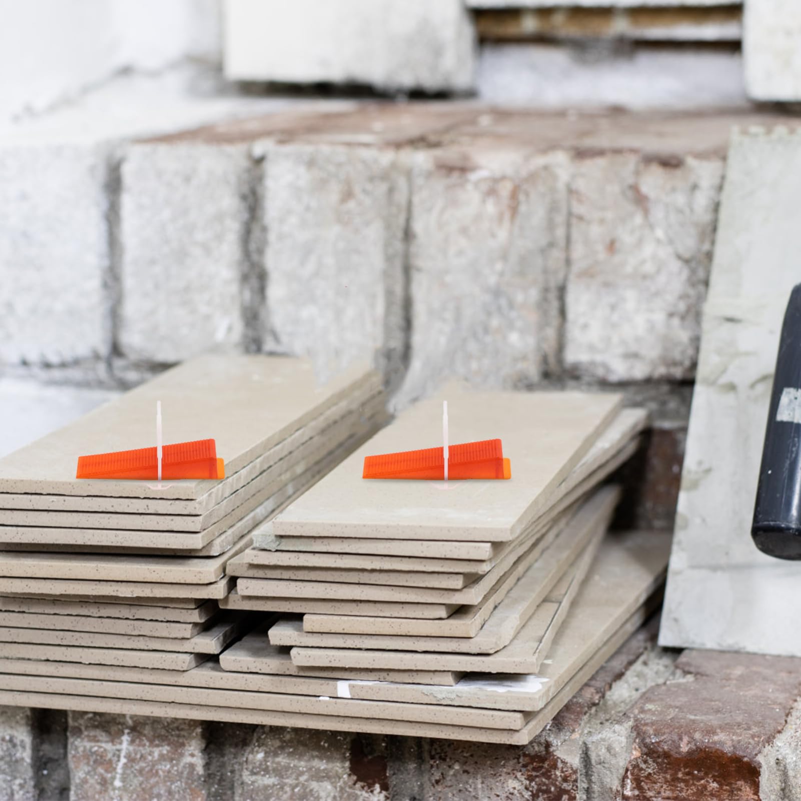 OSALADI 200piezas Clips y Cuñas De Nivelación De Azulejos Herramienta De Nivelación Para Instalación De Baldosas Pared y Suelo De Base De Set Para Proyectos De Casa