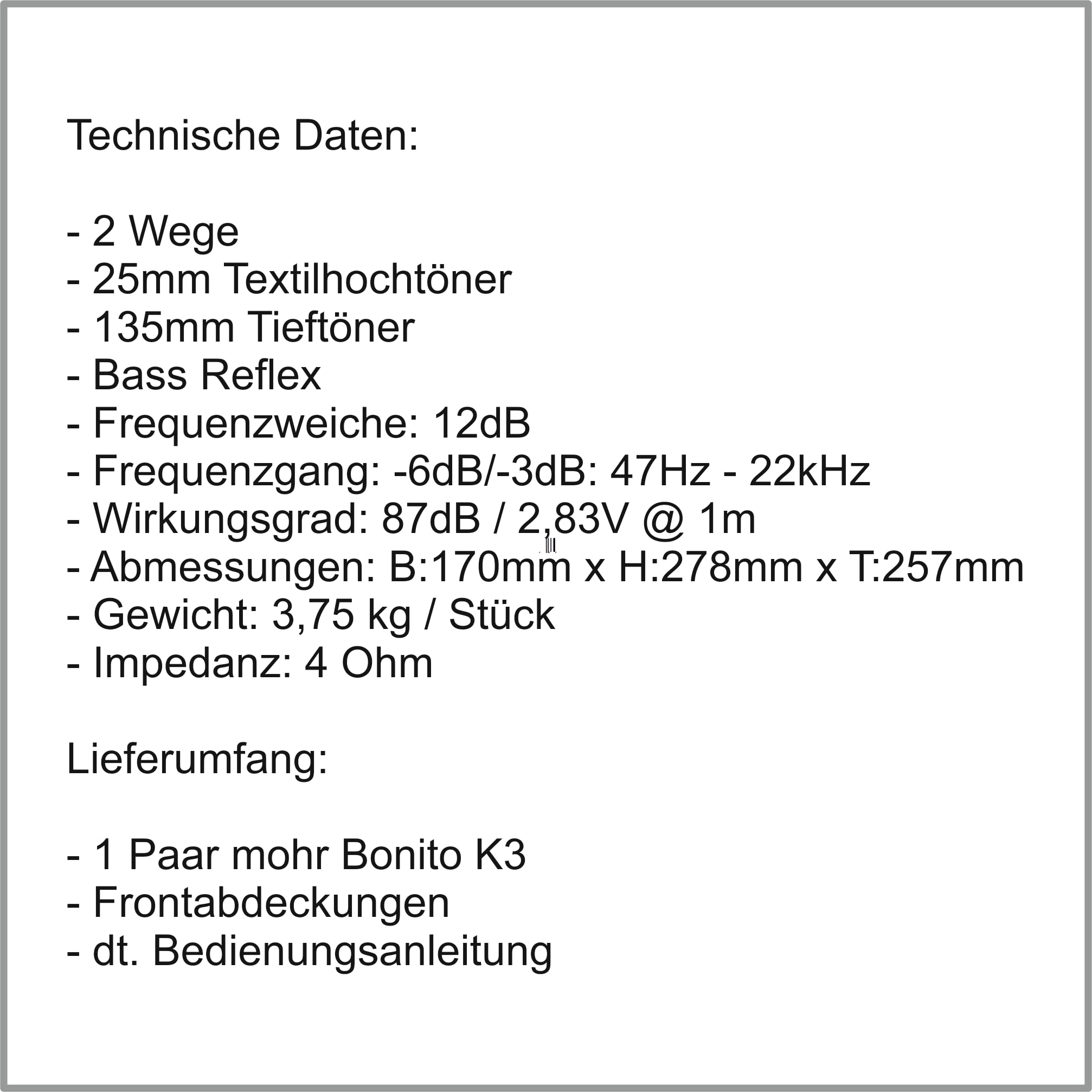 mohr Bonito K3 Kompaktlautsprecher Regallautsprecher HiFi Stereo Kompaktboxen Regalboxen Audio Musikboxen (Weiß)