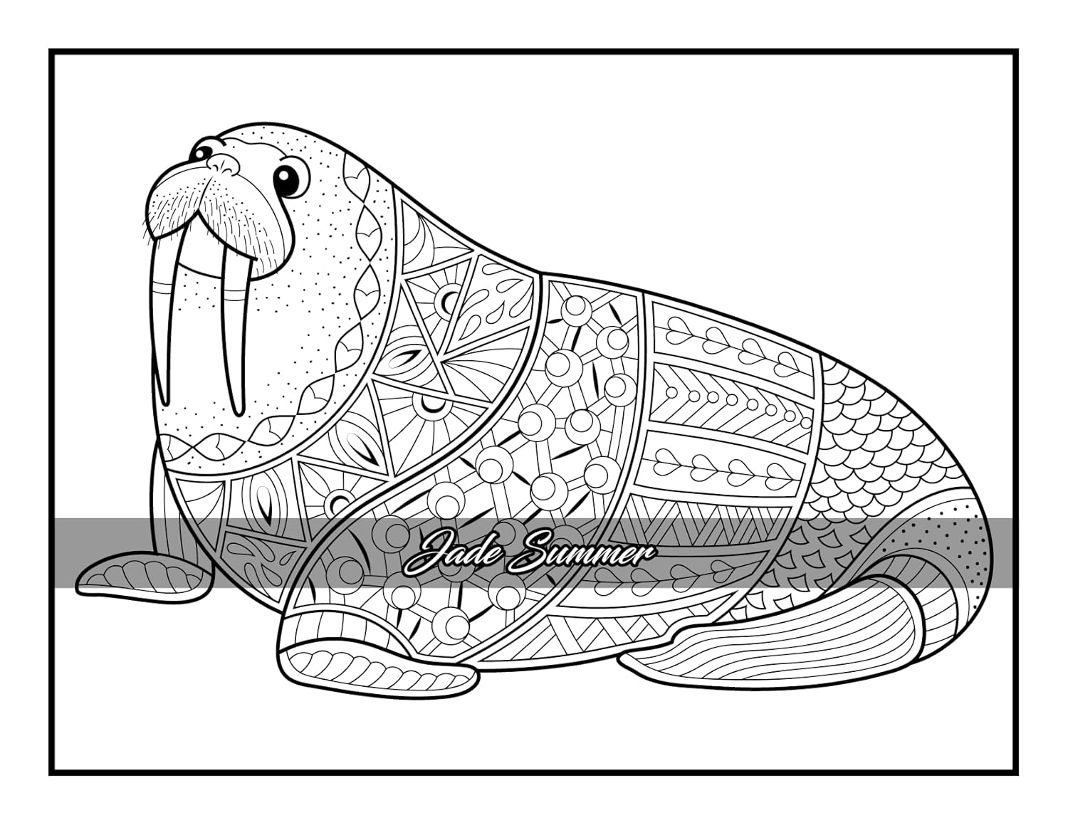 100 Animals: An Adult Coloring Book with Lions, Elephants, Owls, Horses, Dogs, Cats, and Many More! - Image 50