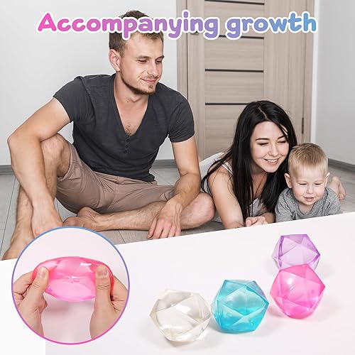 Miniatura 7 de 1 cubo de estrés grande de 2.45 de color aleatorio, bolas estrujables para el estrés, bola de azúcar de malta de diamante, juguete para la ansiedad