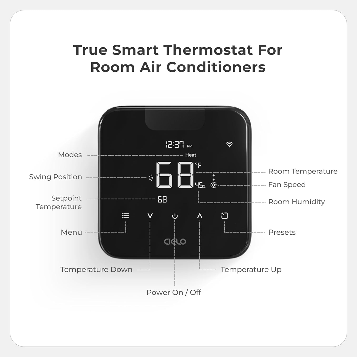 Breez Max | ENERGY STAR CERTIFIED Smart AC Controller | WiFi Thermostat for Mini-Split, Window, Portable ACs/Heat Pumps | AI-Based Tech | Free App, No Subscriptions | Alexa, Google, IFTTT etc. (Black) 9 71ARehhN SL. AC SL1500