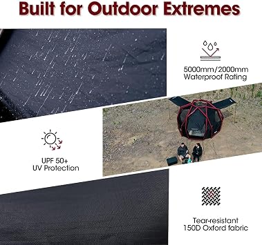 Inflatable Camping Tent with Aerogogo Electric Pump