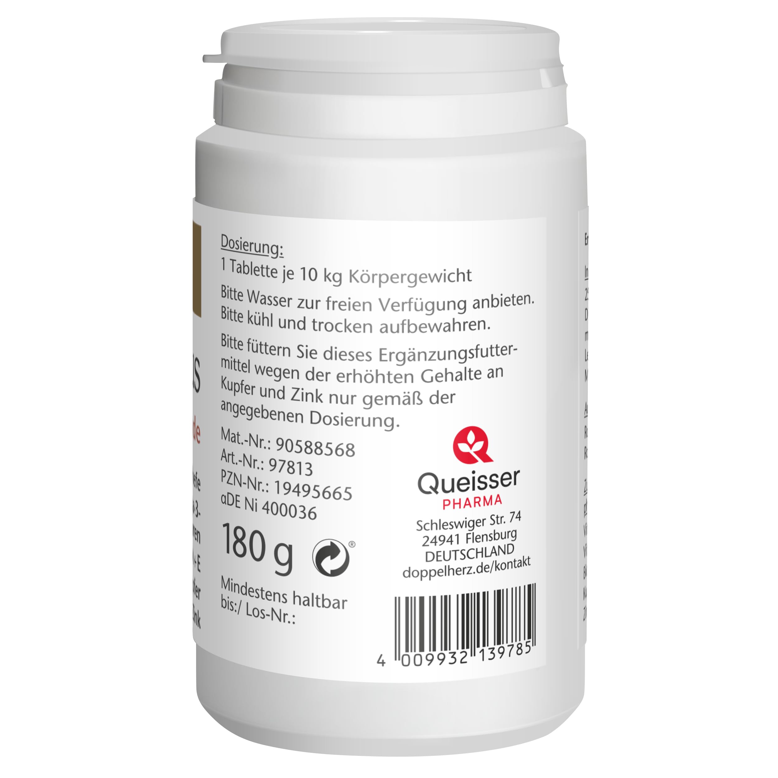 Doppelherz für Tiere Biotin Plus für Hunde - Für Hunde, die Sich in ihrer Haut wohlfühlen - Spurenelemente und Vitamine - 120 Tabletten