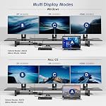 WAVLINK Displaylink Station d'accueil, 12 en 1 Triple 4K Station d'accueil avec deux ports DP+HDMI USB A, USB C, PD Charge pour MacBook/Dell XPS/Steam Deck/HP/Lenovo ThinkPad/Surface Pro