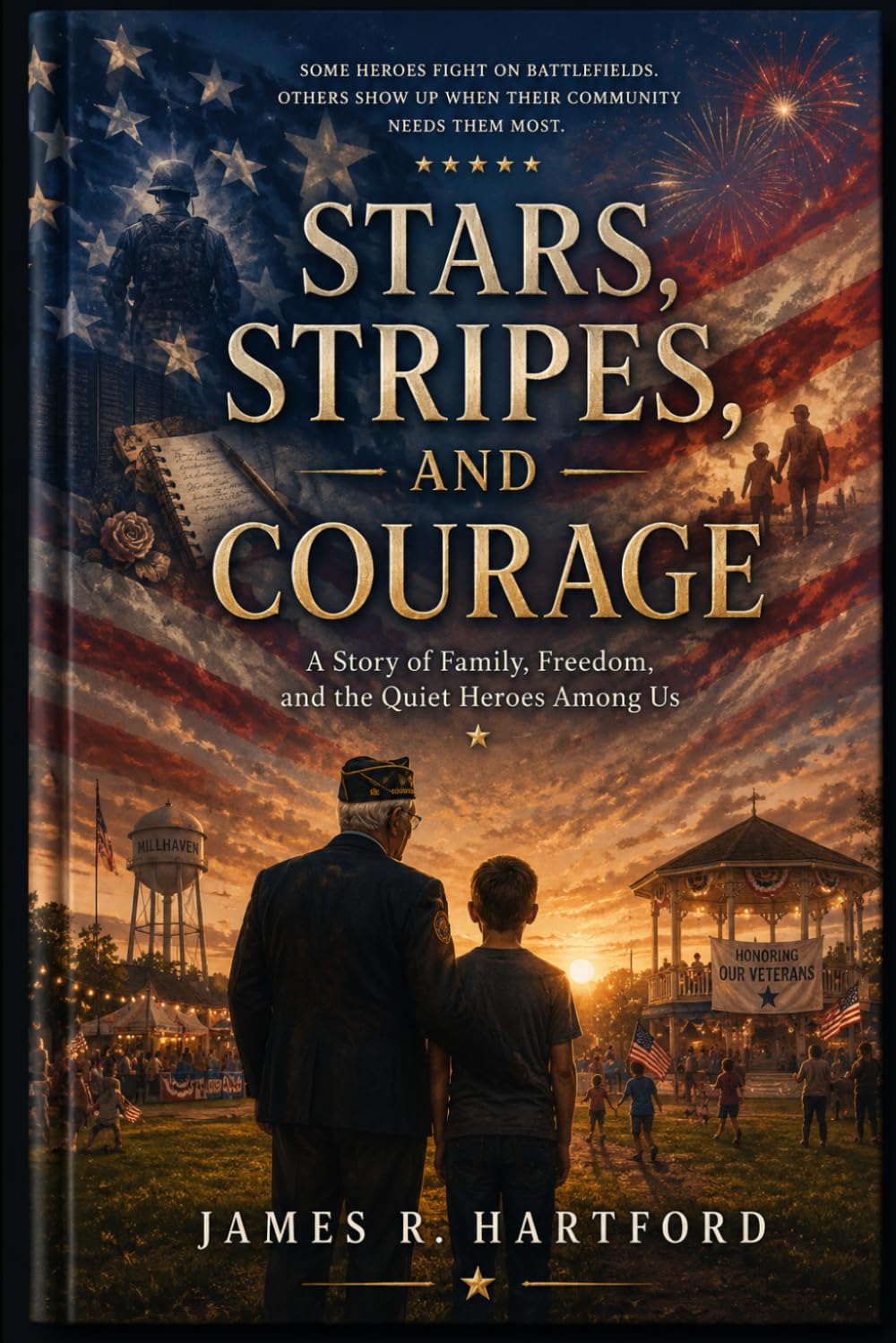 STARS, STRIPES, AND COURAGE: A Patriotic July 4th Novel of Family, Freedom, and Heroic Tales in America