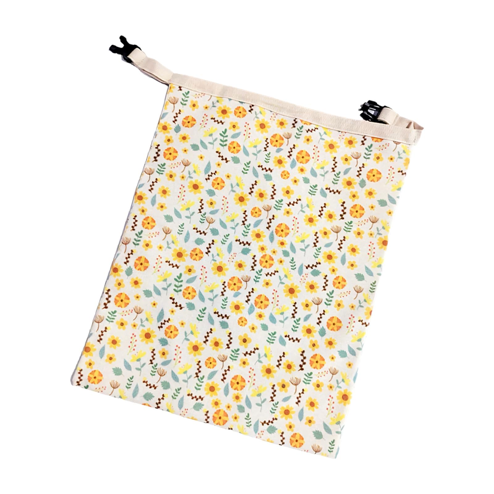 Shunzhong Turnsole Wax-Lined Bread Bag With Cotton Outer, Clip Strap Closure, Kitchen Storage Pouch For Pastries Baking Home Bread Storage Bag Kitchen Pouch Cotton Wax Lined Pastry Keeper Loaf Holder