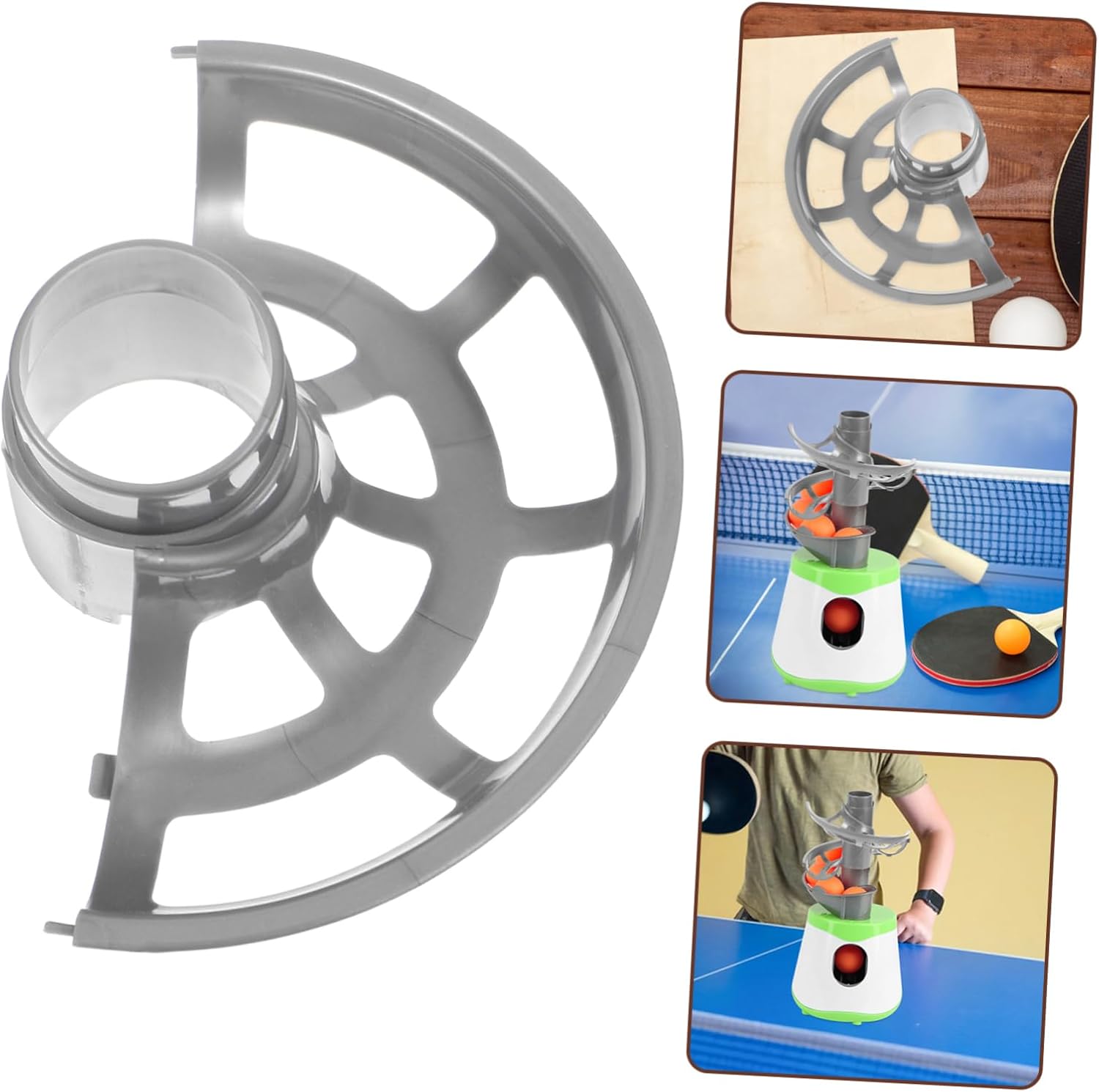 Table Tennis Ball Groove Durable Feeder Accessory for Outdoor Training Enhances Pong Experience with Reliable Surface Multi Functional Launcher Extension