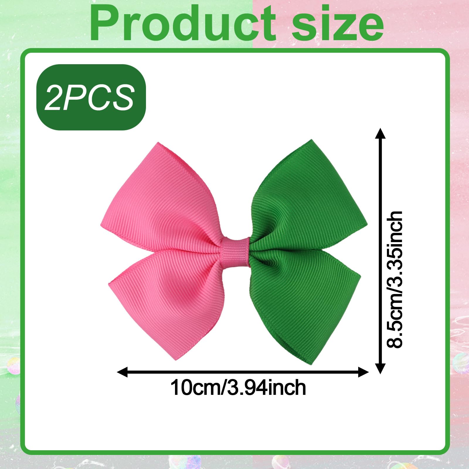 SAVITA 2pcs Witch Bow Hair Barrette, Aesthetic Hair Bows Clips Witch Theme Party Decoration Accessories for Woman & Girl Costume - Image 2