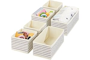 mDesign Drawer Organizer Nursery Closet Shelf Dresser