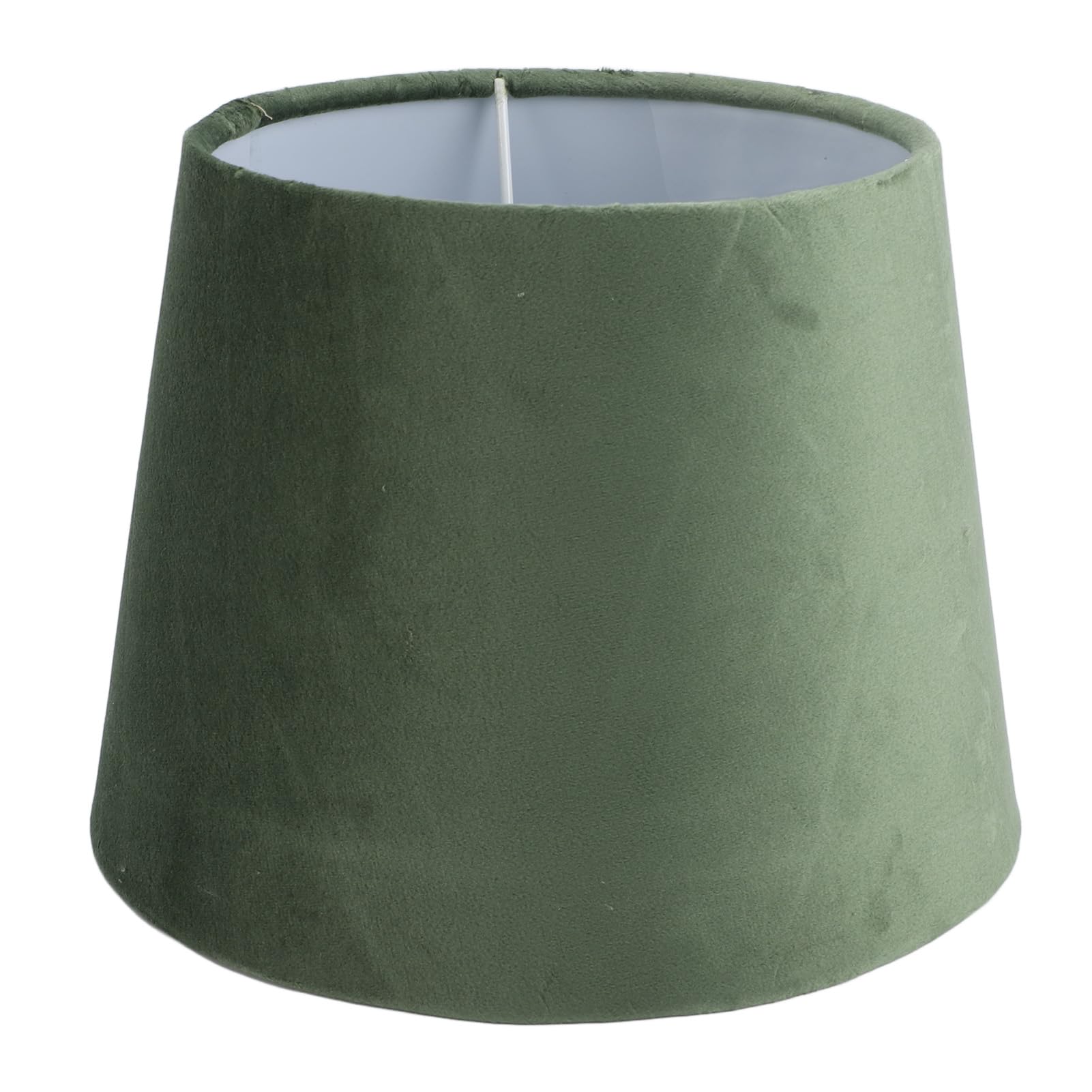 Abat-jour en Tissu E27 E14 à Double Usage, Haut de 16cm, Diamètre Supérieur de 16.5cm, Abat-jour de Lampe de Table Fait à la Main, Facile à Installer pour la Maison (Vert OD)