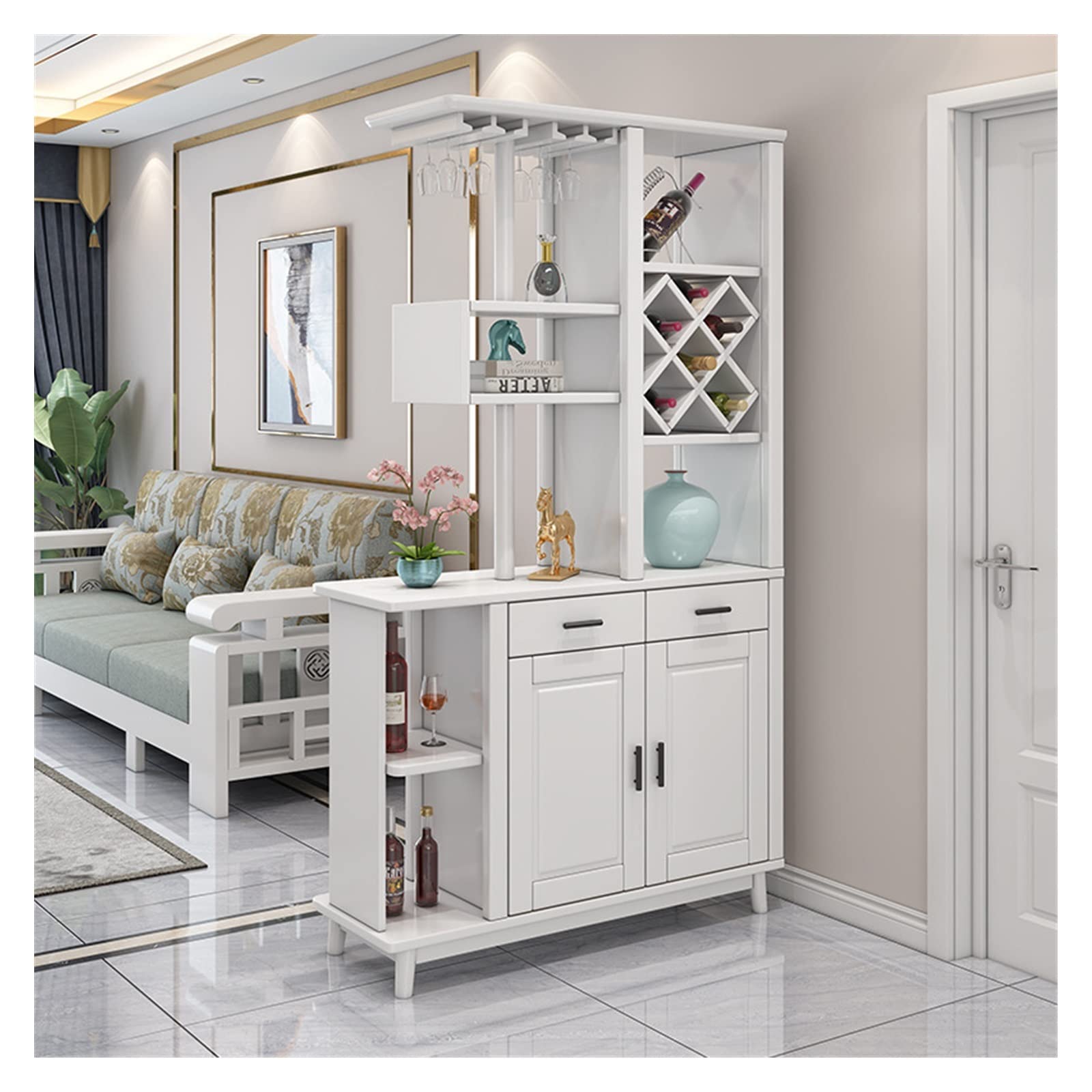 Amazon.com: HEXEH Shoe Rack Living Room partition Cabinet entryway