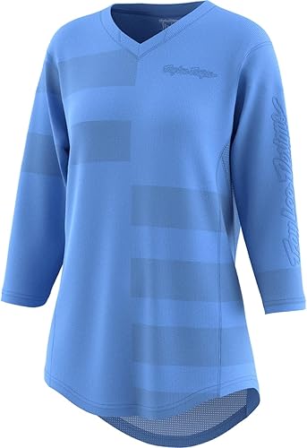 Miniatura 3 de Troy Lee Designs Ciclismo MTB Bicicleta Montaña Jersey Camisa para Mujer, Mischief Pinestripe, Negro -