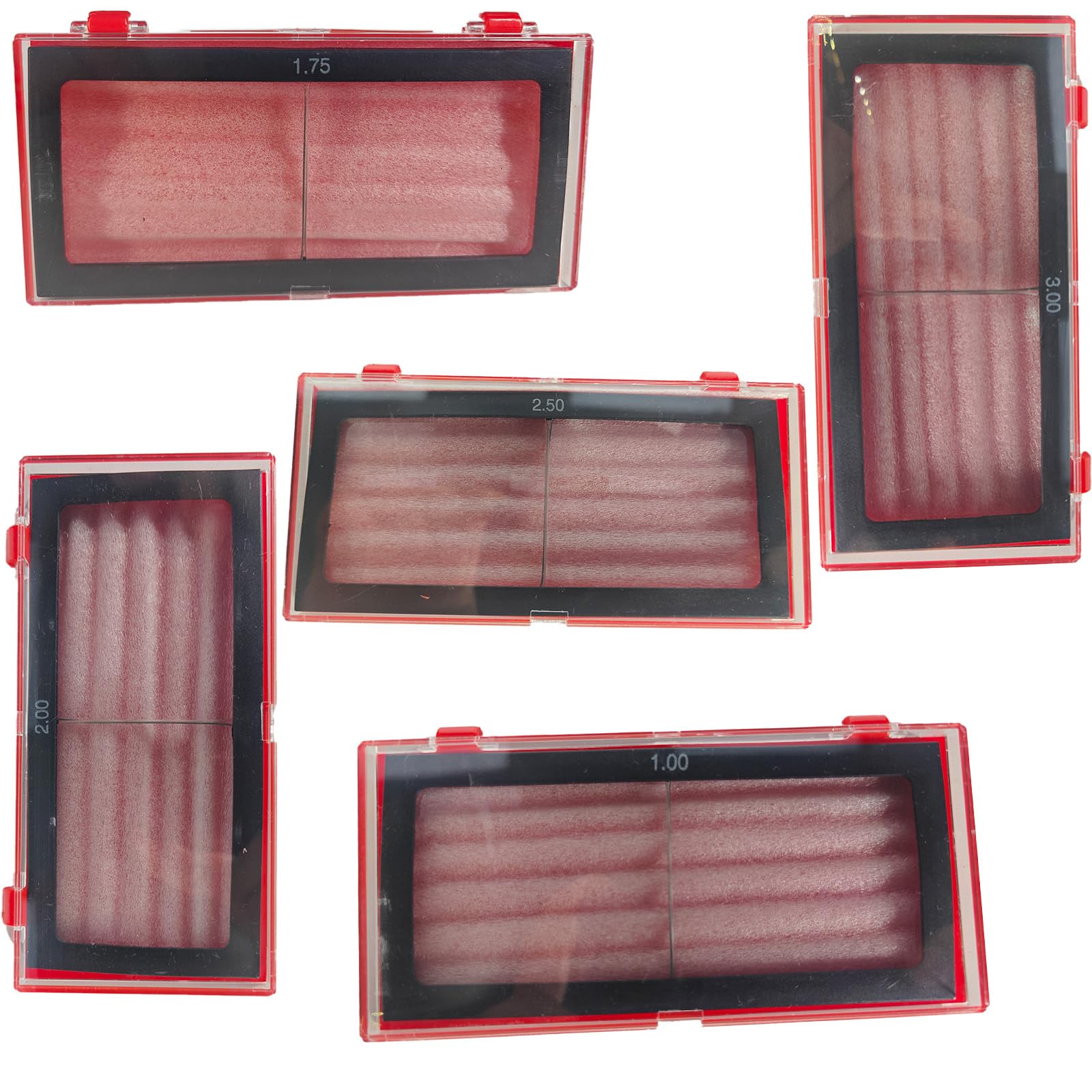 JHTii 5pcs Glass Magnifying Welding Lens, 1.0/1.75/2.0/2.5/3.0 Diopter Cheater Lens for Welding Helmet, Not Easily Scratched Perfect for Magnifying