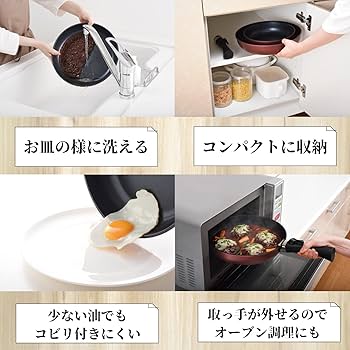 Amazon｜アーネスト フライパン セット 20cm 26cm IH対応 取っ手