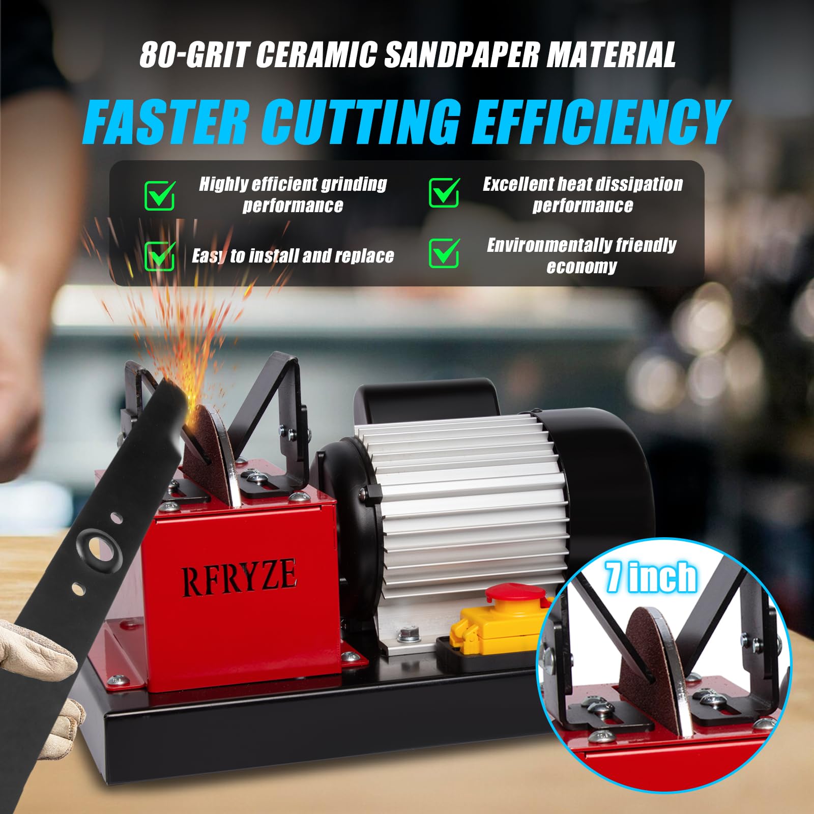 Sharpening Machine Cylinder Lawn Mower Blade Sharpener VEVOR Lawn