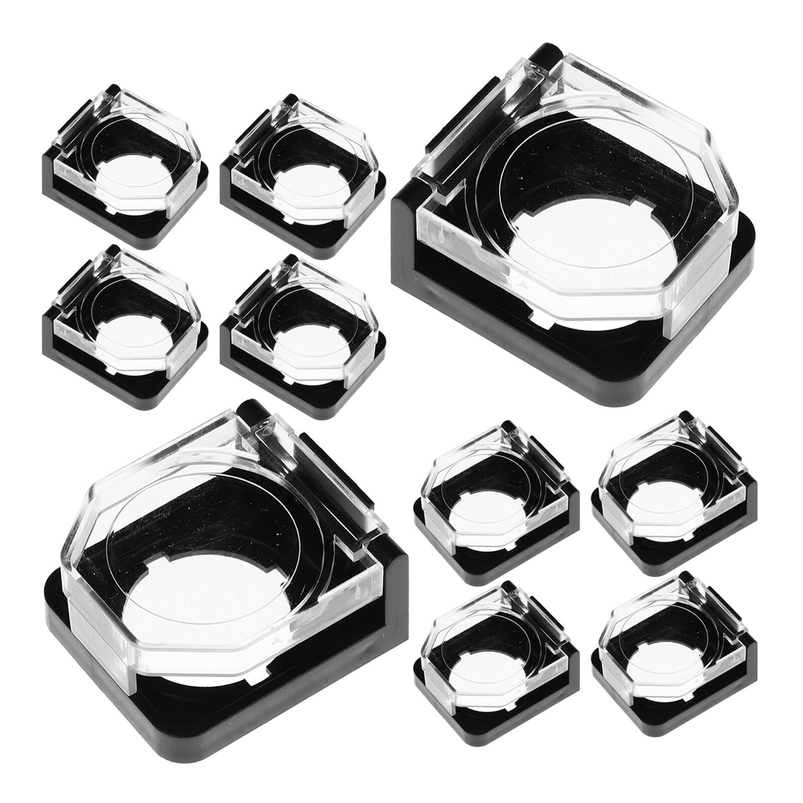 Protector del interruptor antipolvo con cubierta del botón de arranque impermeable de 10 uds 8