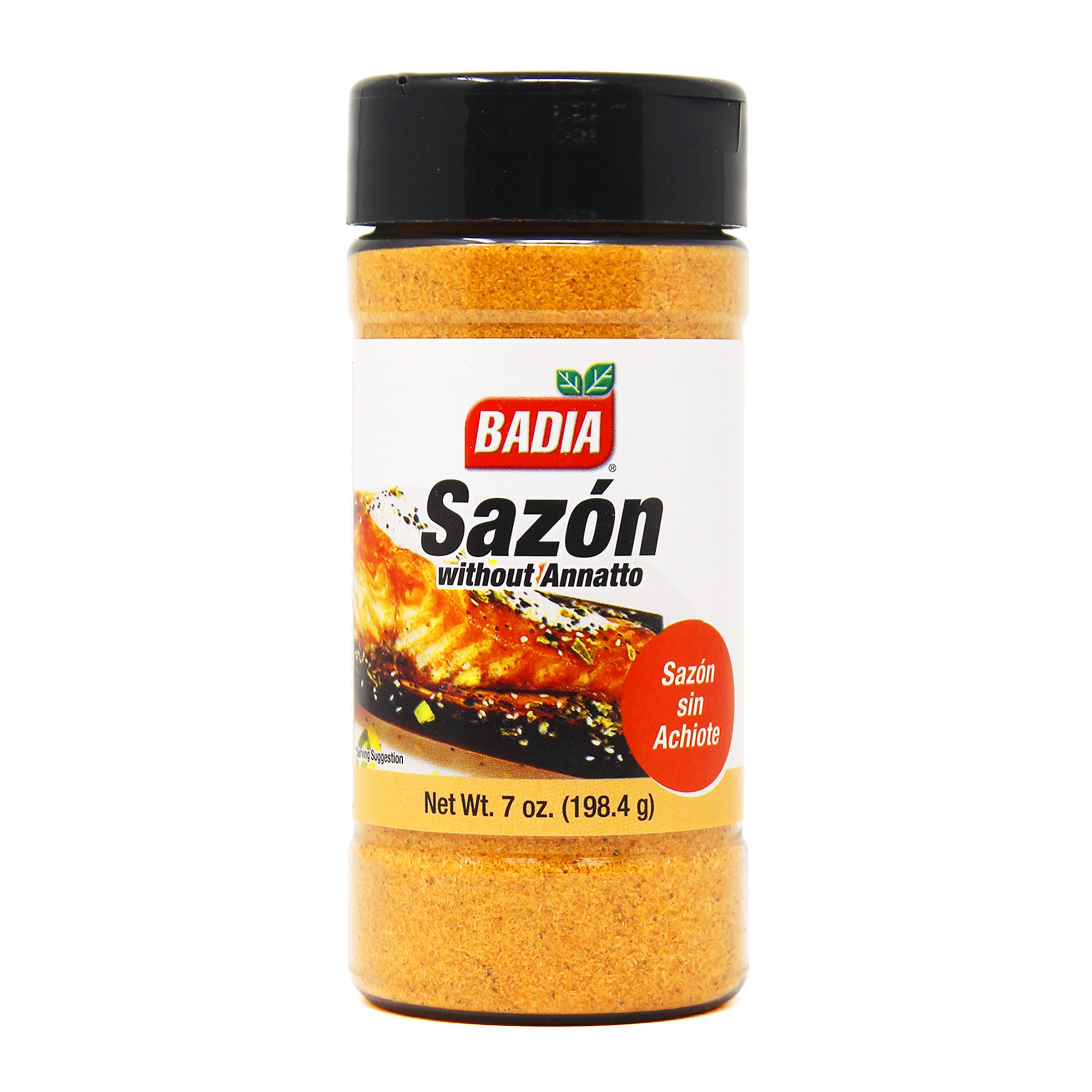 Badia Sazon without Annatto (Achiote), 7 oz – Savory Seasoning Blend for Latin-Inspired Flavors
