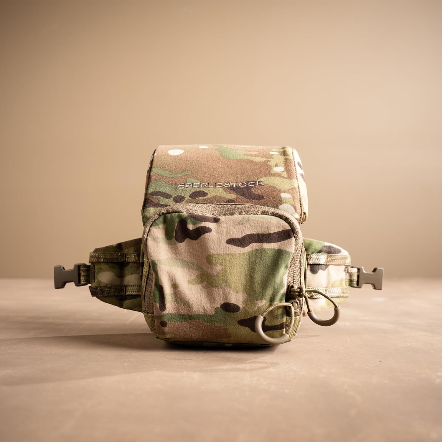 Eberlestock Bravo Modular Bino Pack – Magnetic-Free Hunting Binocular Harness with Quiet Shock Cord Closure – MOLLE Compatible – Breathable Air-Mesh Straps – Military Green, Large - Image 9