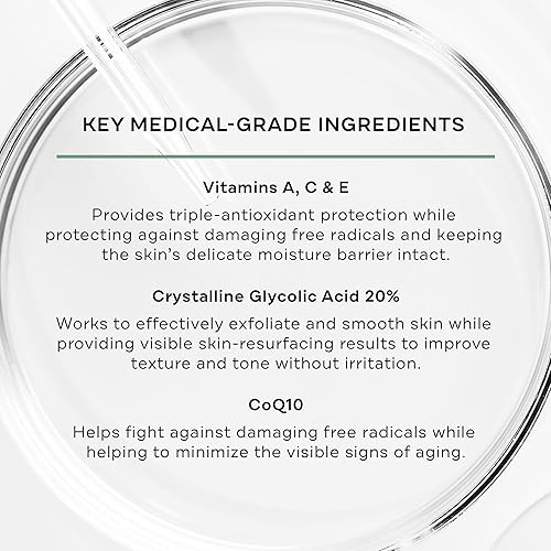 Miniatura 3 de Replenix - Glycolix Elite - Crema de rejuvenecimiento de ácido glicólico vitaminas C iluminante corrector de manchas oscuras reduce la apariencia de