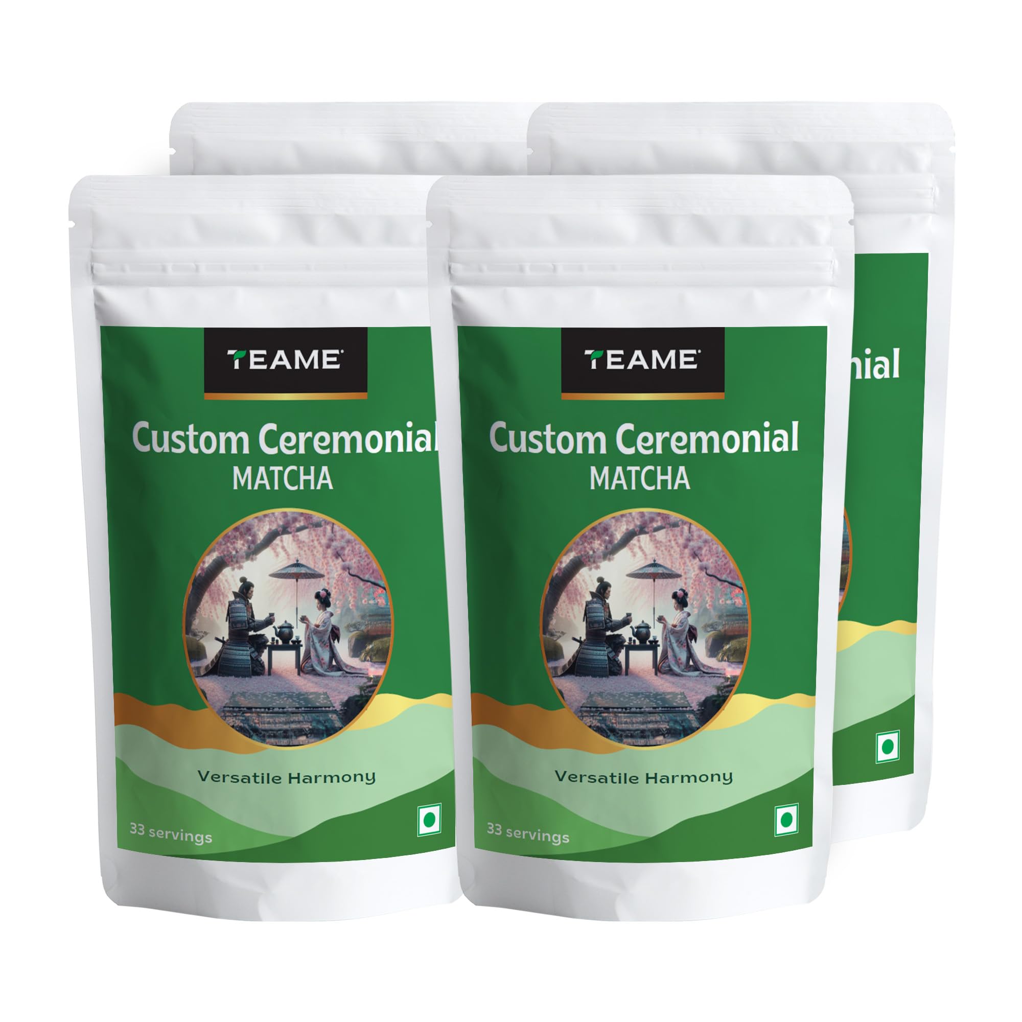 TE-A-ME Matcha Tea Powder - 200g (132 Servings) | Superfood | Custom Ceremonial Matcha Green Tea Powder | Sourced from Japan | 100% Pure Authentic with High ANTIOXIDANTS | Christmas Gift | New Year Gift