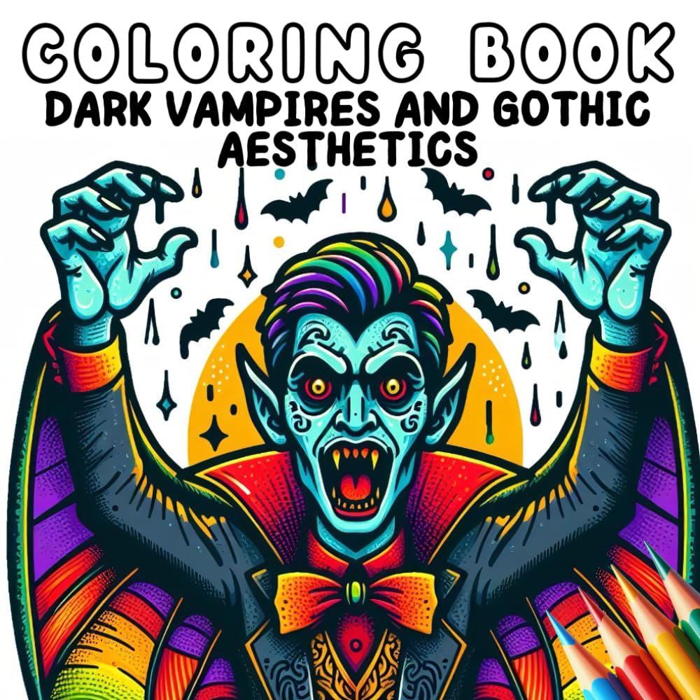 Coloring Book - Dark Vampires and Gothic Aesthetics (Coloring Book - Fantasy and Magic)