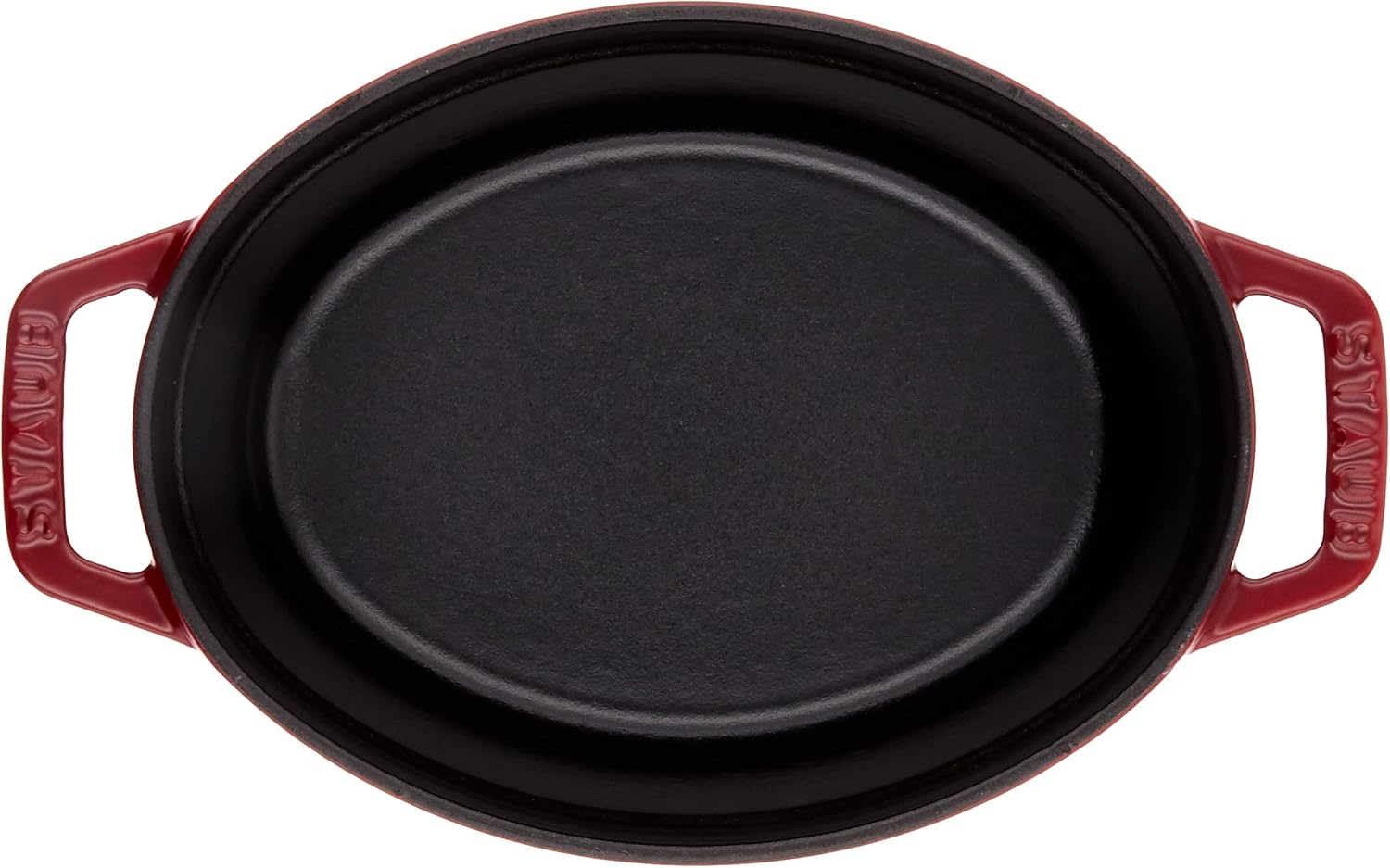 staub La Cocotte Oval 40511-498 Pico Cocotte Oval Cherry, 6.7 inches (17 cm), Small, Both Handed Casting, Enameled Pot, Induction Compatible, Japanese Authentic Product