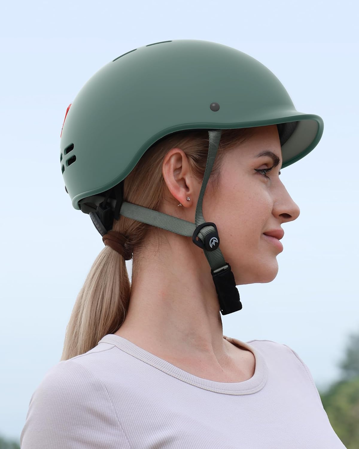 OutdoorMaster Bike Helmet for Adults,Adjustable Cycling Helmet with Light for Men & Women - Safety Certified for Bicycle Skateboard Road Bike Skating Roller Commuting Helmet - Image 7
