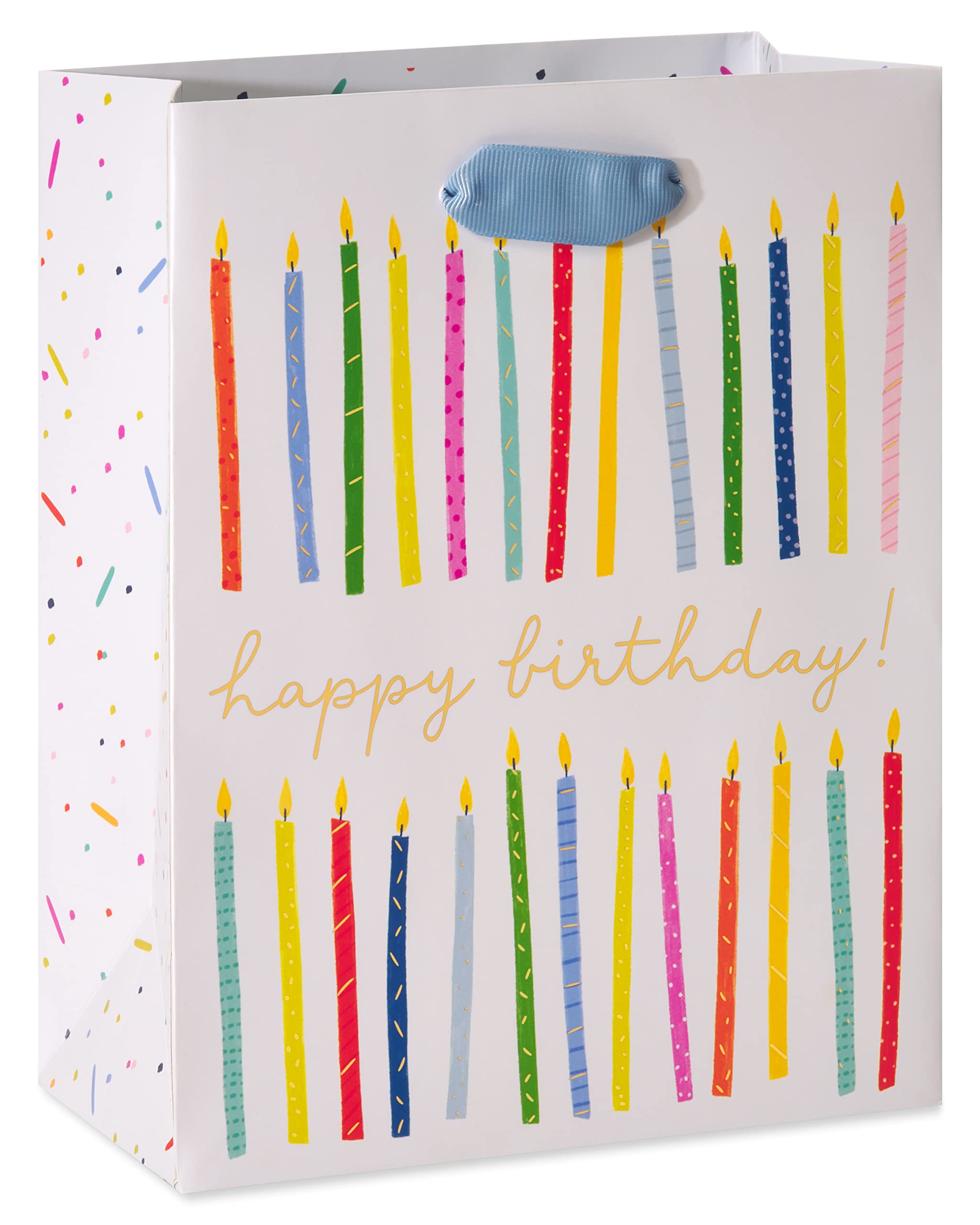 Papyrus 9" Birthday Gift Bag, Happy Birthday Candles (1 Bag)