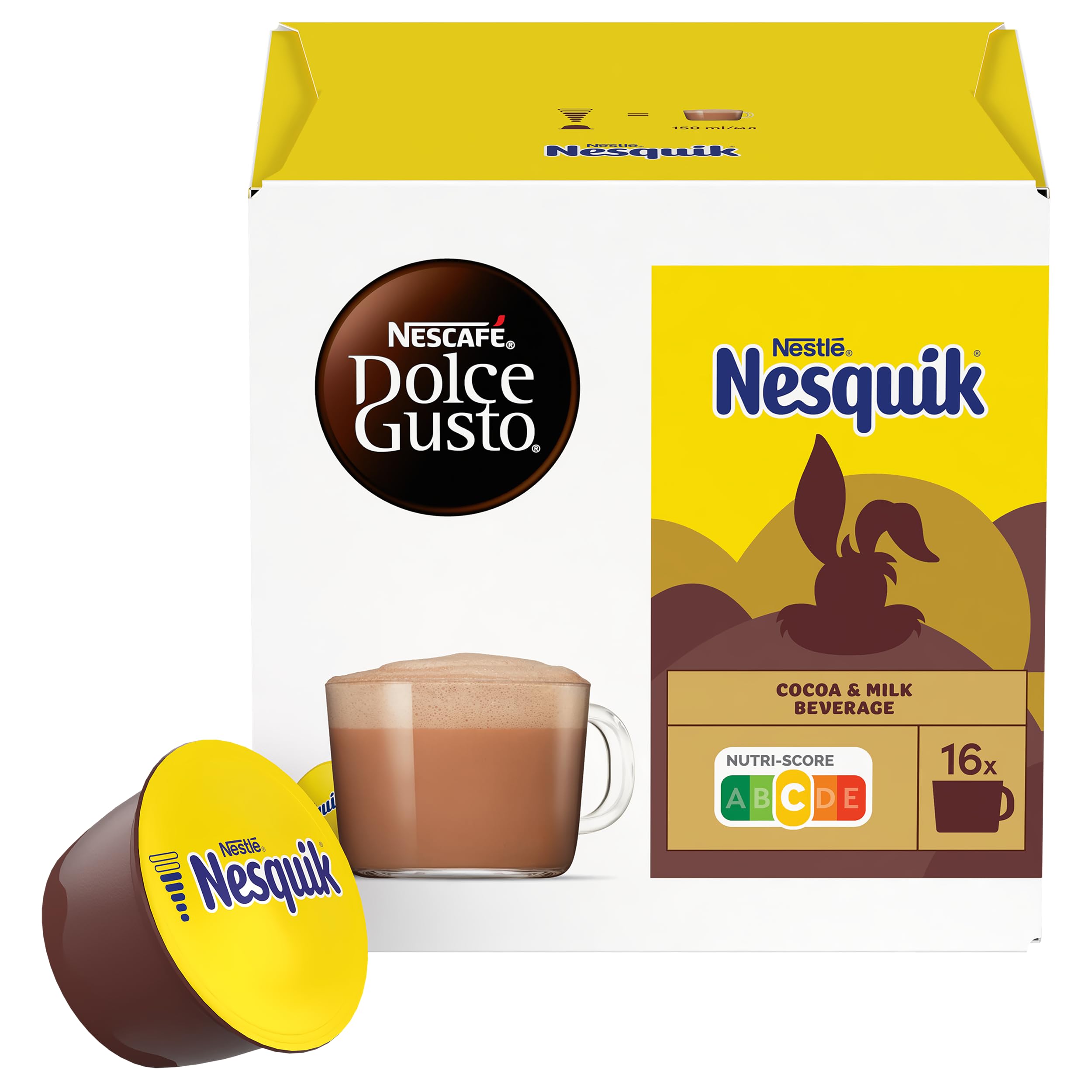 Nescafé Dolce Gusto Nesquik - Chocolat - 96 Capsules (Pack de 6 boîtes x 16)