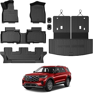 Floor Mats for 2020-2026 Ford Explorer 6-Seat Accessories