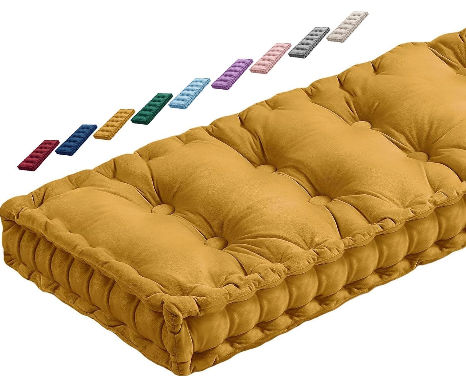 Coussin de banc épaisseur 10 cm grand confort pour chaise longue