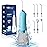 Water Dental Flosser Teeth Cleaner Pick, H2ofloss Cordless Portable Oral Irrigator,5 Mode IPX7 Waterproof Teeth Picks 300ML Rechargeable WaterFlosser for Teeth Cleaning Sky Blue
