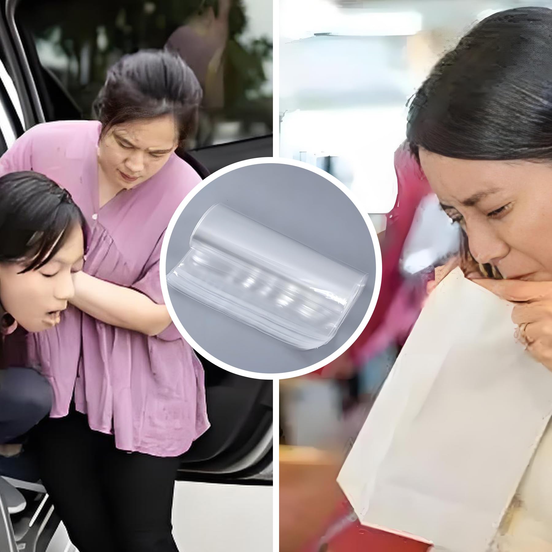 100 bolsas de orina desechables, bolsas de orinal portátiles para hombres y mujeres, bolsas de vómito desechables para coche, uso con una botella plegable para orina