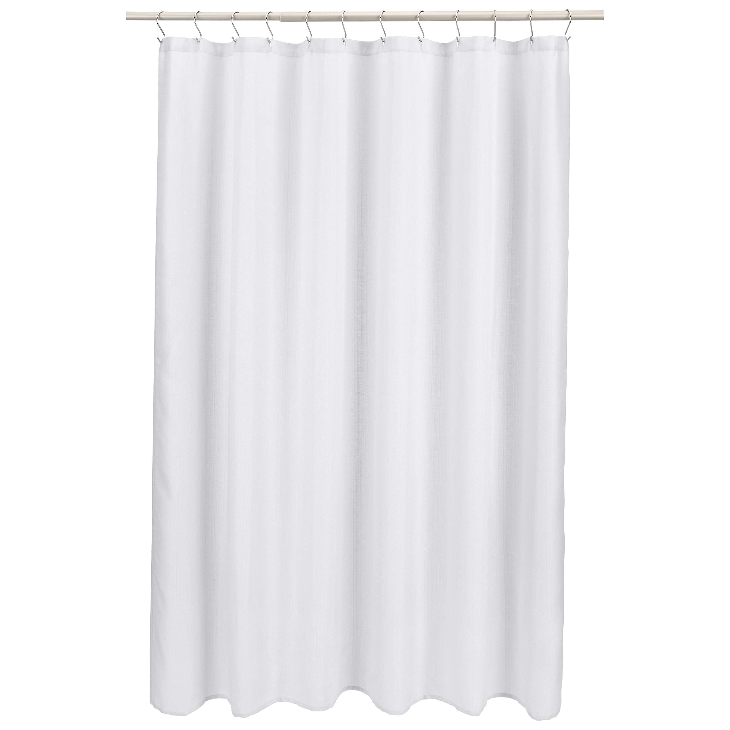 Croscill Fabric Shower Curtain Liner, 70 72inch, White