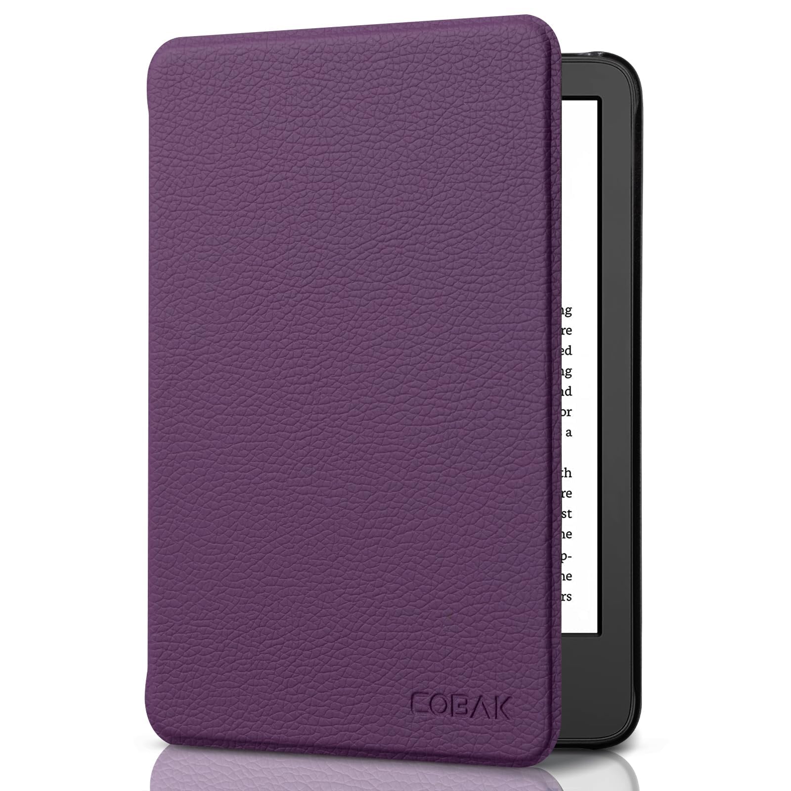 CoBak Case for All New 6 Inch Kindle 2024 and 2022 (11 Generation) - PU Leather Smart Cover, Auto Sleep and Wake, Premium Protective Case for Kindle Basic