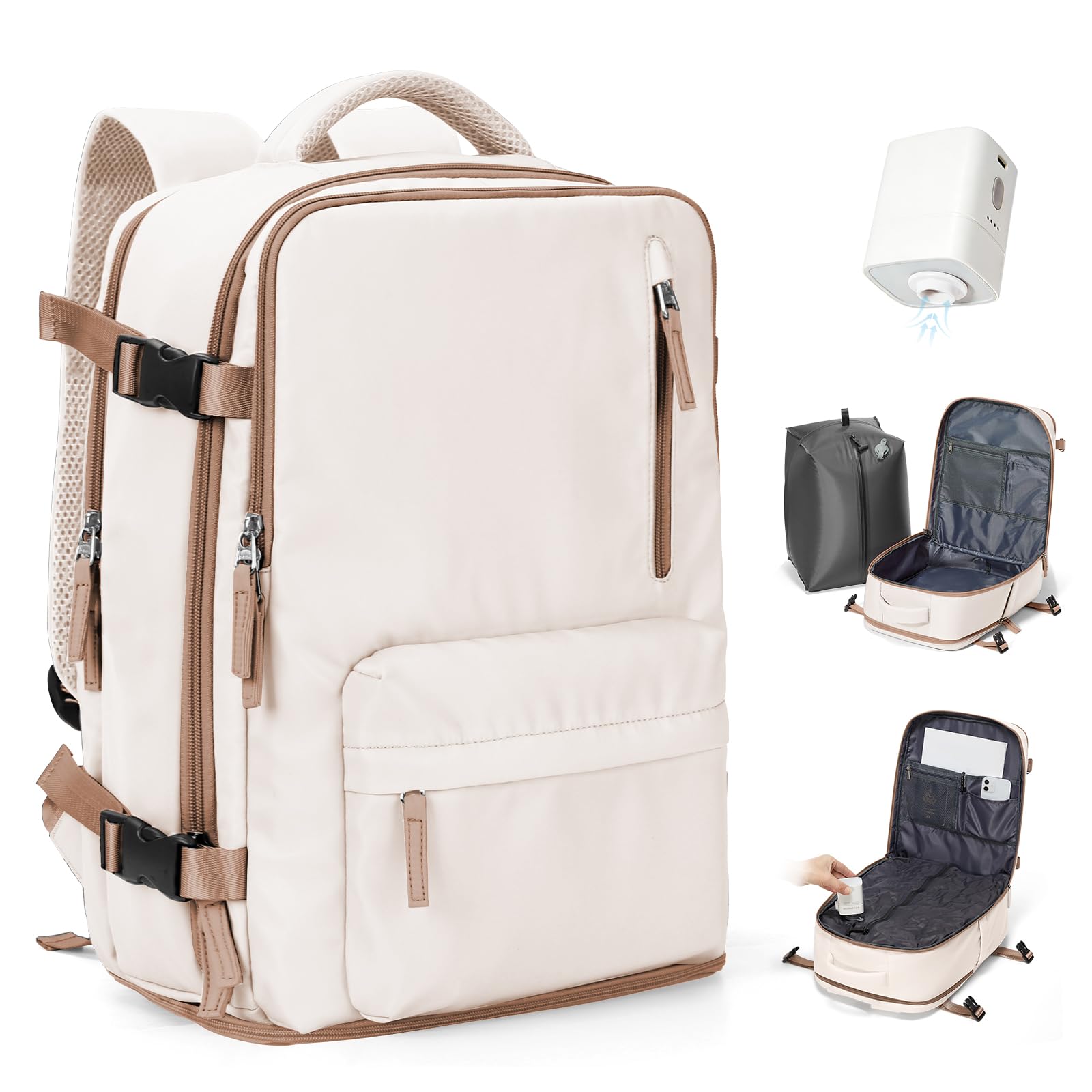 SZSYCN Vacuum Backpack Travel Bag With Pump Ryanair Cabin Bags 40x30x20 Underseat Ryan Air Hand Luggage 40 x 20 x 25 Carry On Baggage For Flights Backpack With Compression System — view 42