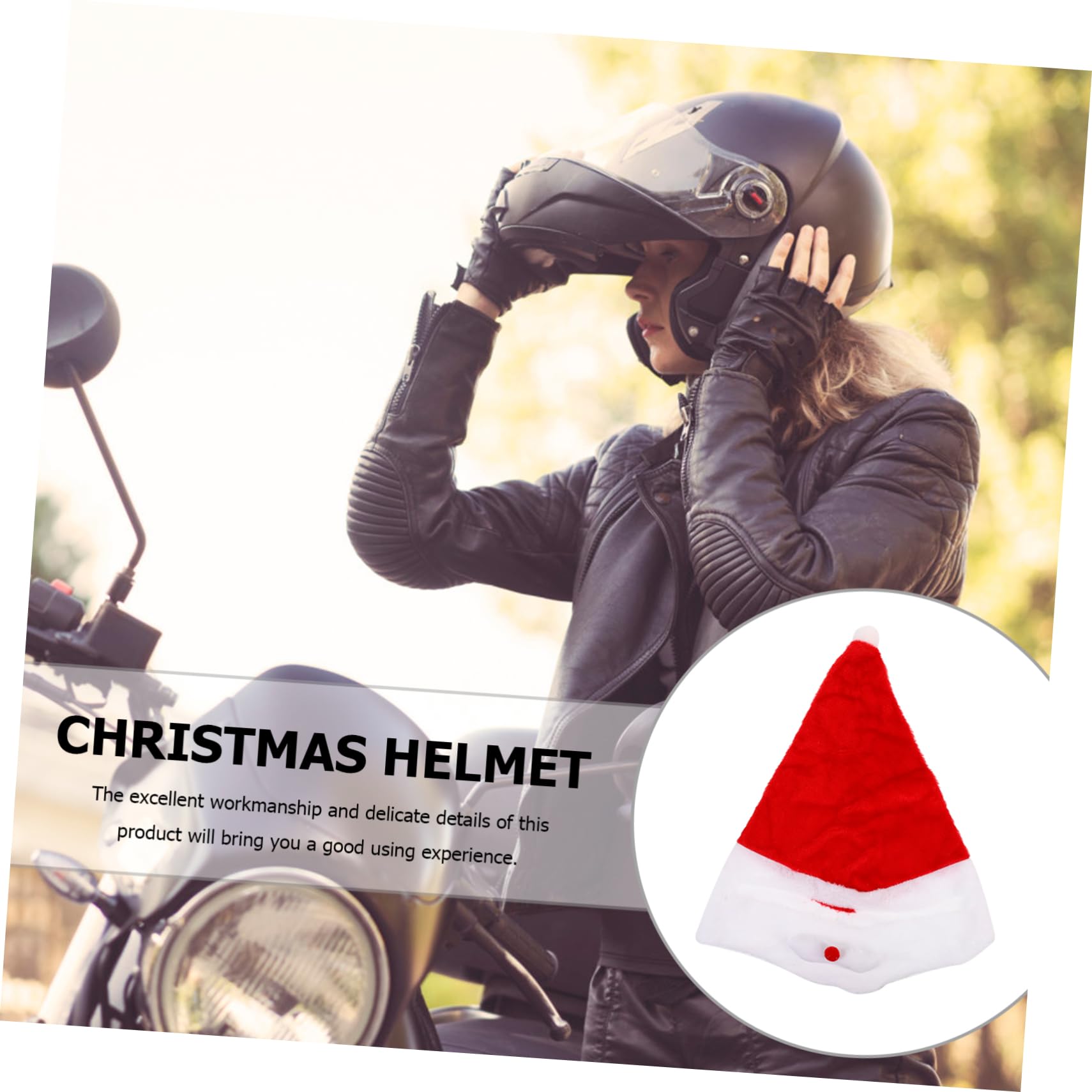 MAGICLULU 3 Pièces Chapeau père noël bonnet noel bonnet de noel fourniture de casque housse de casque de ski couverture d'eau de chapeau de décor de velours rouge