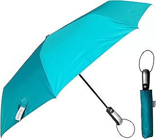 Destinio Umbrella for Women | Umbrella for Men | UV Coated 3 Fold Umberallas for Rain with Auto Open and Close (Teal Blue,...
