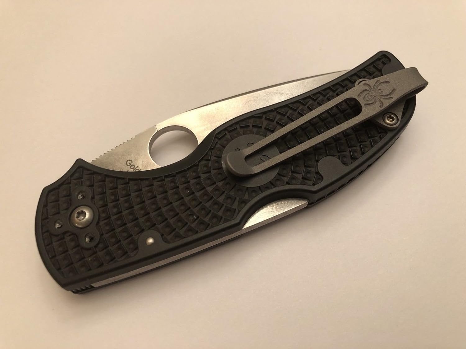 Titanium Deep Carry Pocket Clip for Spyderco Native 5 FRN Lightweight C41PBK5 C41SBK5 C41PPN5 C41PDBL5