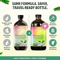 Vista 5 de Serene Herbs Líquido amargo de guanábana, bayas mixtas y semillas negras paquete triple Guanabana de hierbas orgánicas para apoyo digestivo y salud